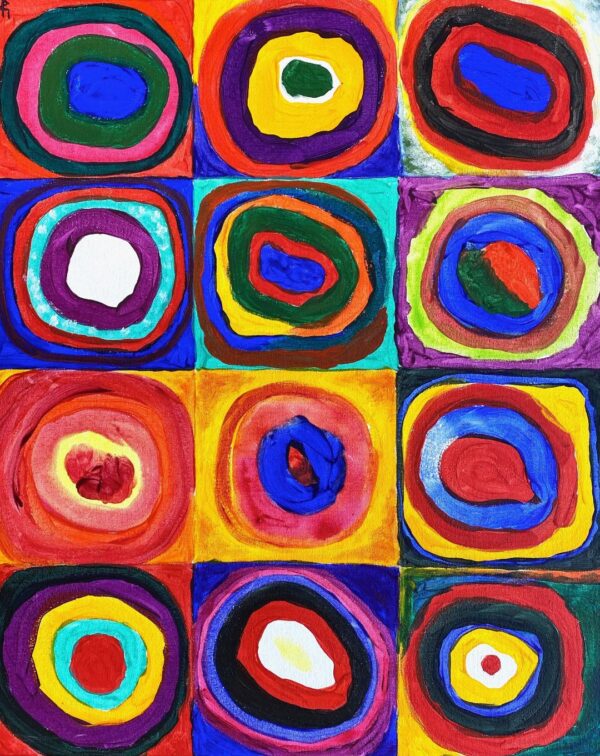 Kandinsky's Universe by Abby Fels, Opica art teacher