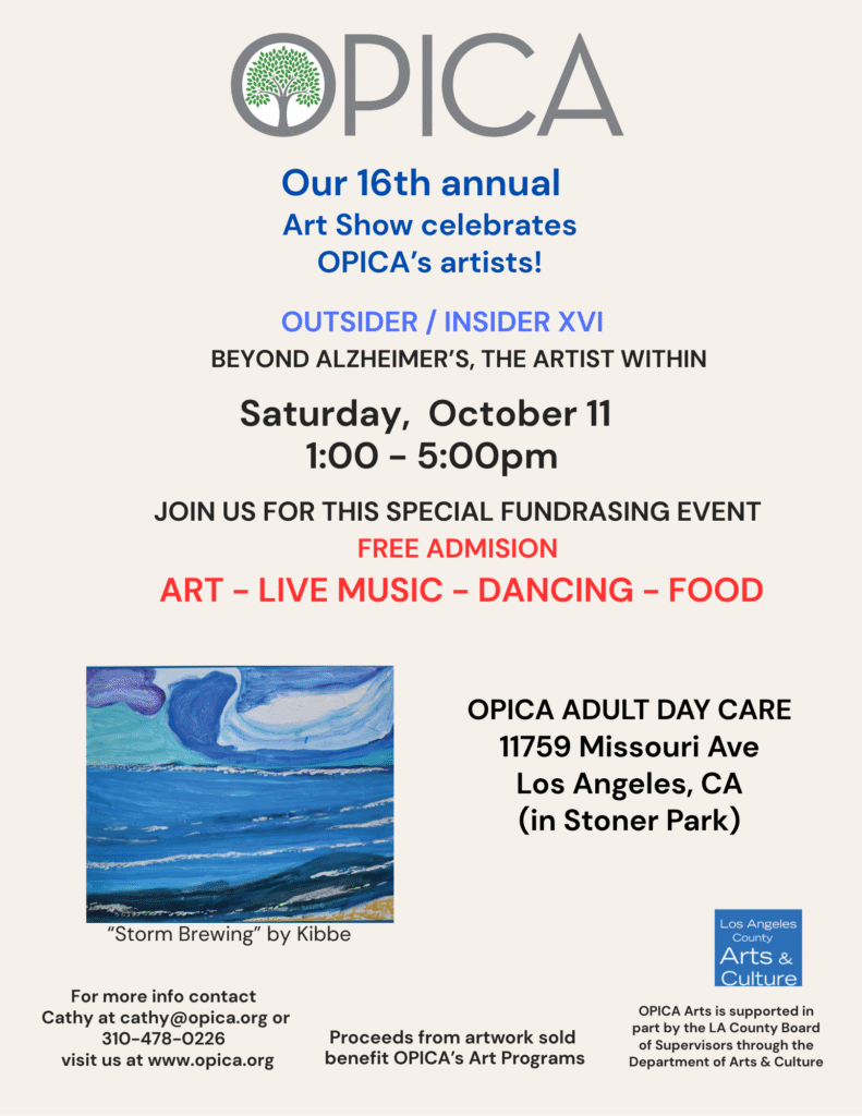 Opica.org 16th annual Art Show Los Angeles October 11, 2025