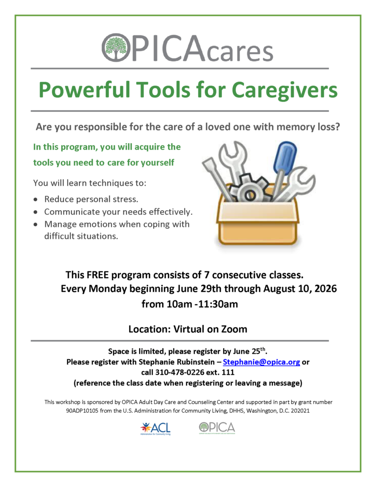 Opica Powerful tools for caregivers