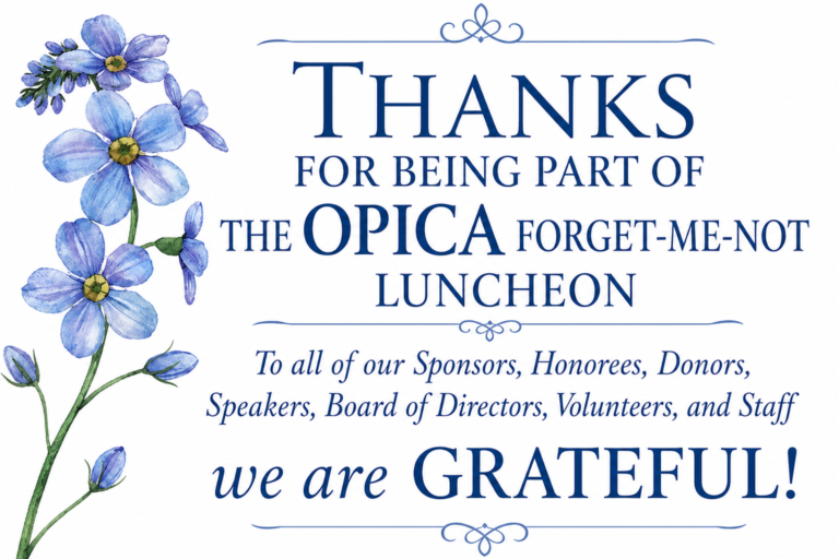 OPICA luncehon Thank You